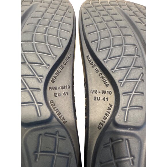Oofos Ooahh Sport Slides Navy Recovery Sandals Women's Size 10 Men's Size 8 - Picture 9 of 10